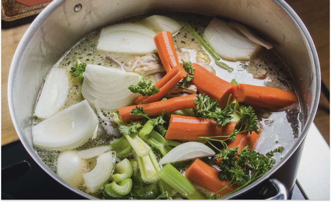 Как правильно варить овощной бульон