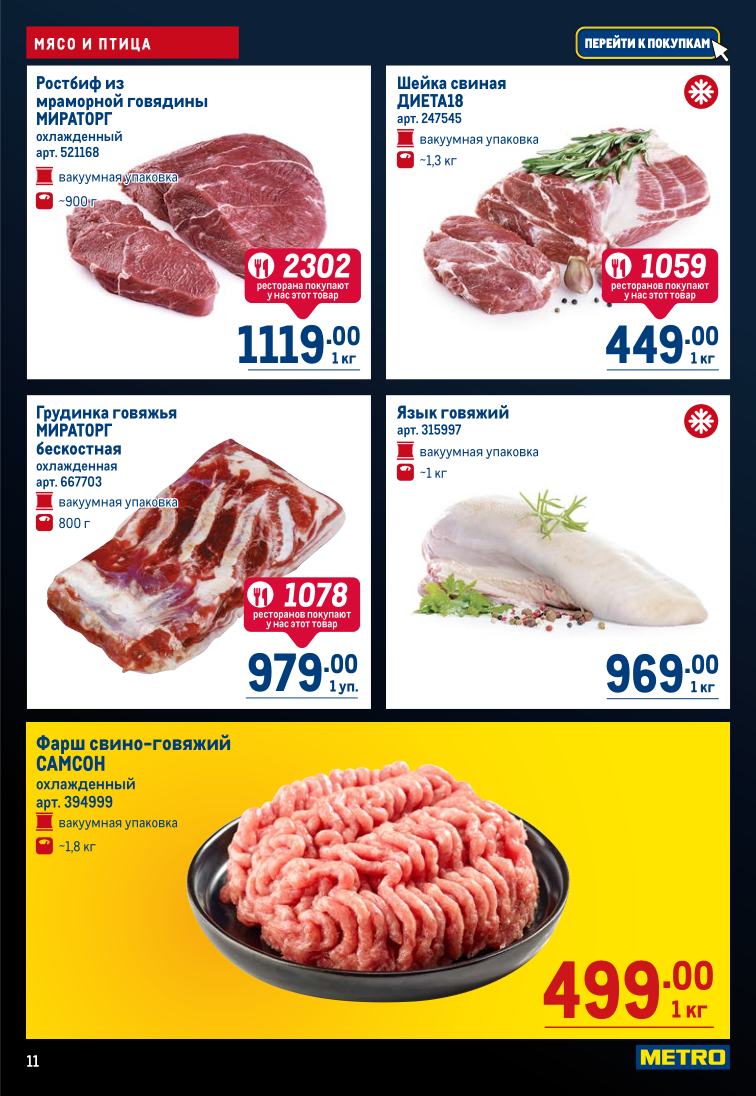 Акции Метро с 14 ноября